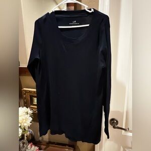 J. Jill Pima Elliptical Tunic 100% Cotton Longline Shirt Top Blouse Size Medium